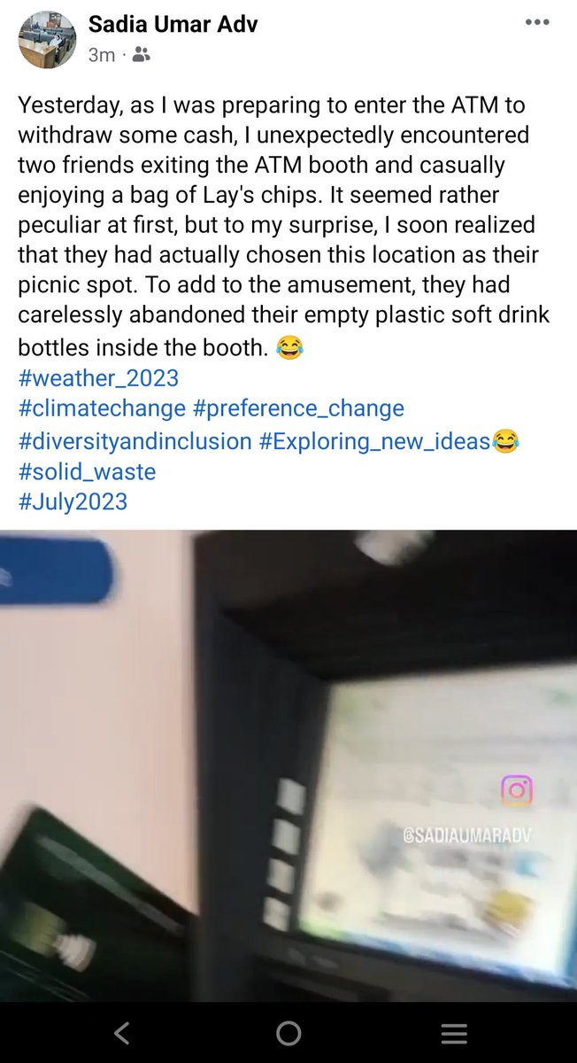 Sadiaumaradv's tweet photo. #weather_2023 #Peshawar
#weather_48° #climatechange #preference_change #diversityandinclusion #Exploring_new_ideas😂
#solid_waste
#July2023 https://t.co/S6gbPzVzjx