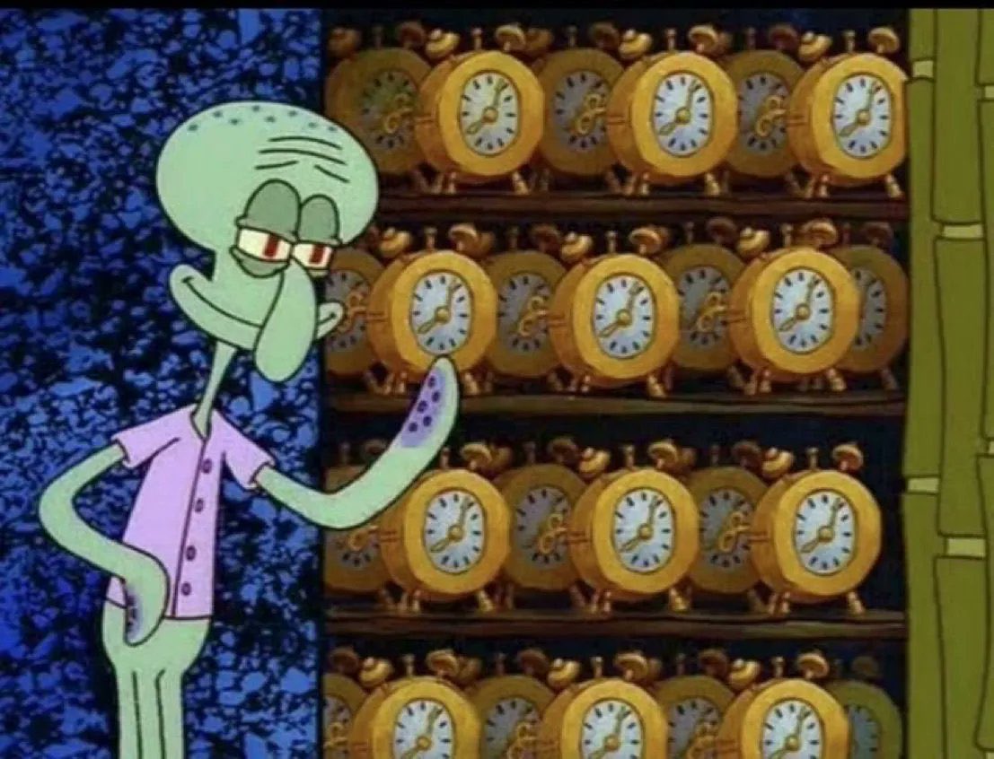 mhjrad's tweet photo. me setting all my morning alarms https://t.co/geJPvHhr0z