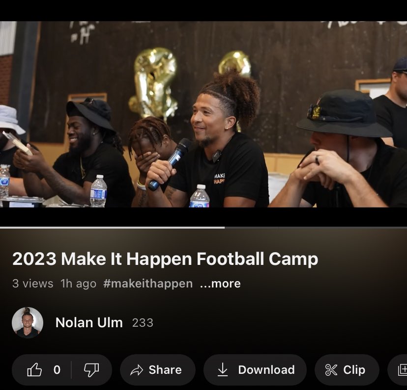 Presenting the 2023 Make It Happen Football Camp. Thank you to everyone involved and all who helped make this happen. We will back bigger and better in 2024! Check out our Camp Video! youtu.be/YLFh8KorGik