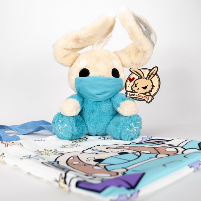 2 pic. Immunocompromised Bunny has launched! 

https://t.co/XxuVKQBoir

#plushie #emotionalsupportplushie