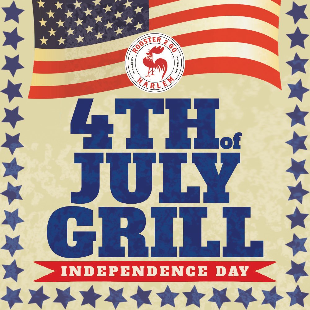 Tomorrow we're bringing the BBQ to Lenox Ave for the #FourthofJuly. From 12-6 pm at Rooster 2 Go we will be grilling up some burgers, hot dogs, and short ribs. 

#redroosterharlem #rooster2go #bbq #grilling #burgers #ribs #souldfood #harlemfood #nycfoodie #FourthofJuly