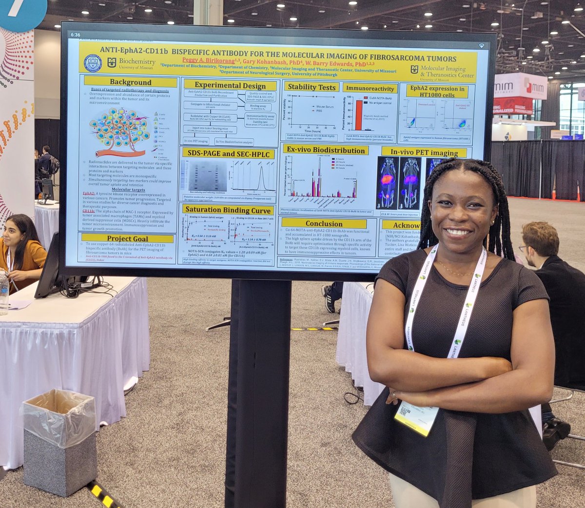 Hanieh Karimi (Edwards’ lab) and Peggy Birikorang attended the Society of Nuclear Medicine and Molecular Imaging Annual Meeting (<a href="/SNM_MI/">SNMMI</a>) in Chicago this past week, presenting posters of their research with Hanieh also giving an oral presentation! 

#womeninstem #molecularimaging
