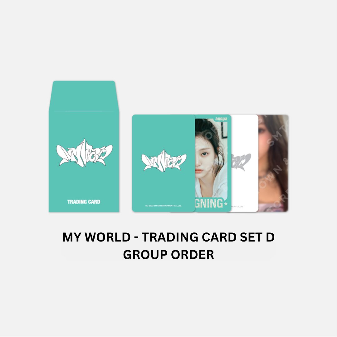 pluedo's tweet photo. #aespa - MY WORLD Trading Card Sets [Group Order] is now available for pre-order!

#aespa_MYWORLD https://t.co/kIHvDopipB