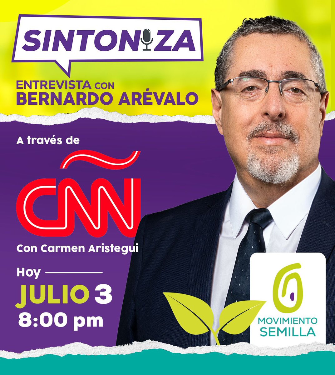 Nos vemos esta noche, a las 8:00pm por <a href="/CNNEE/">CNN en Español</a> con <a href="/aristeguicnn/">Carmen Aristegui</a>. 🌱