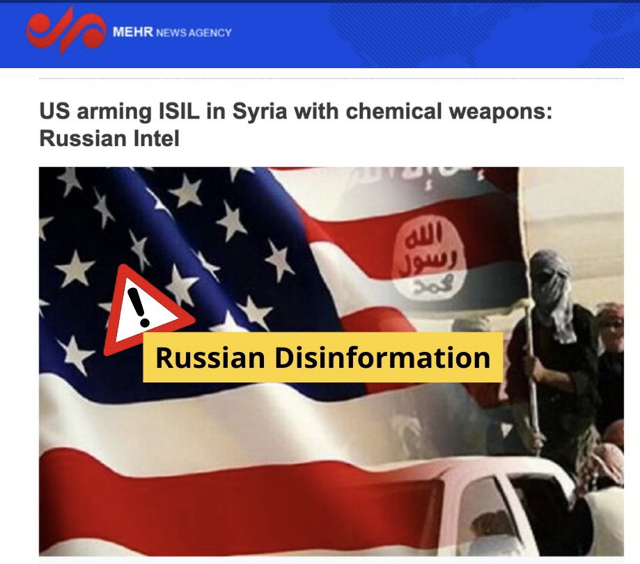 syrianetf's tweet photo. THREAD 🧵 
🚨🚨Attention, international community! 

Urgent &amp; foreboding news from Syria. Russian state media is making false accusations, suggesting that the #US is supporting local militias in #Syria to launch a chemical attack.

Past example: 
https://t.co/7Xw571JdbD https://t.co/0E3JFOg2ld