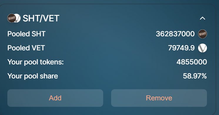 SHT LP doubled on vexchange