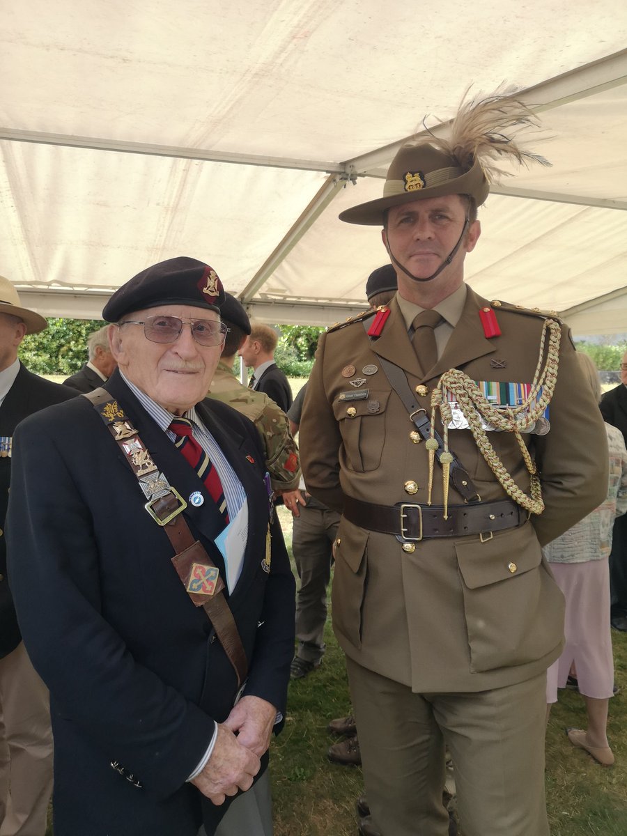 fovantbadges's tweet photo. @Salisburymayor and many dignitaries joined us for what was a very moving service. RBL Standard bearers, personnel from The Royal Corps of Signals and @BandShaftesbury played their magnificent parts too. Our thanks go to @SJASalisbury &amp; the Williams  family of East Farm. https://t.co/udbPb9yhx6
