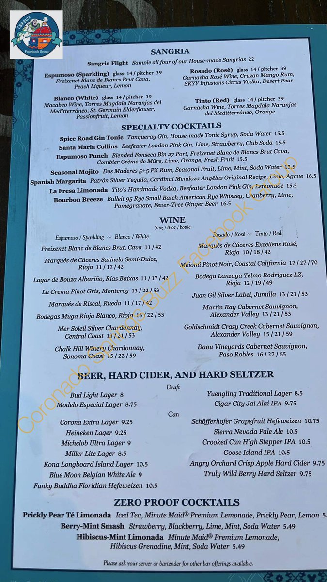 Buzz2001's tweet image. Menus for Three Bridges Bar and Grill at Villa del Lago. #CSRBuzz #coronadosprings #coronadospringsresort