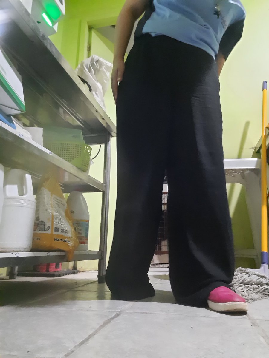 Ling2x's tweet image. Fit check in this loose linen pants. Needs to be altered since #PetiteProblems. That&apos;s my dog Solveig inside her cage since she is chaos. Went out after this.