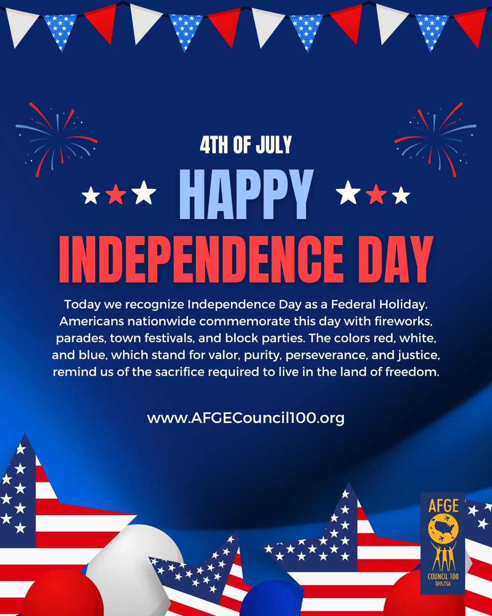 Happy 4th of July!! Check out this statement on our website!
afgecouncil100.org/happy-independ…