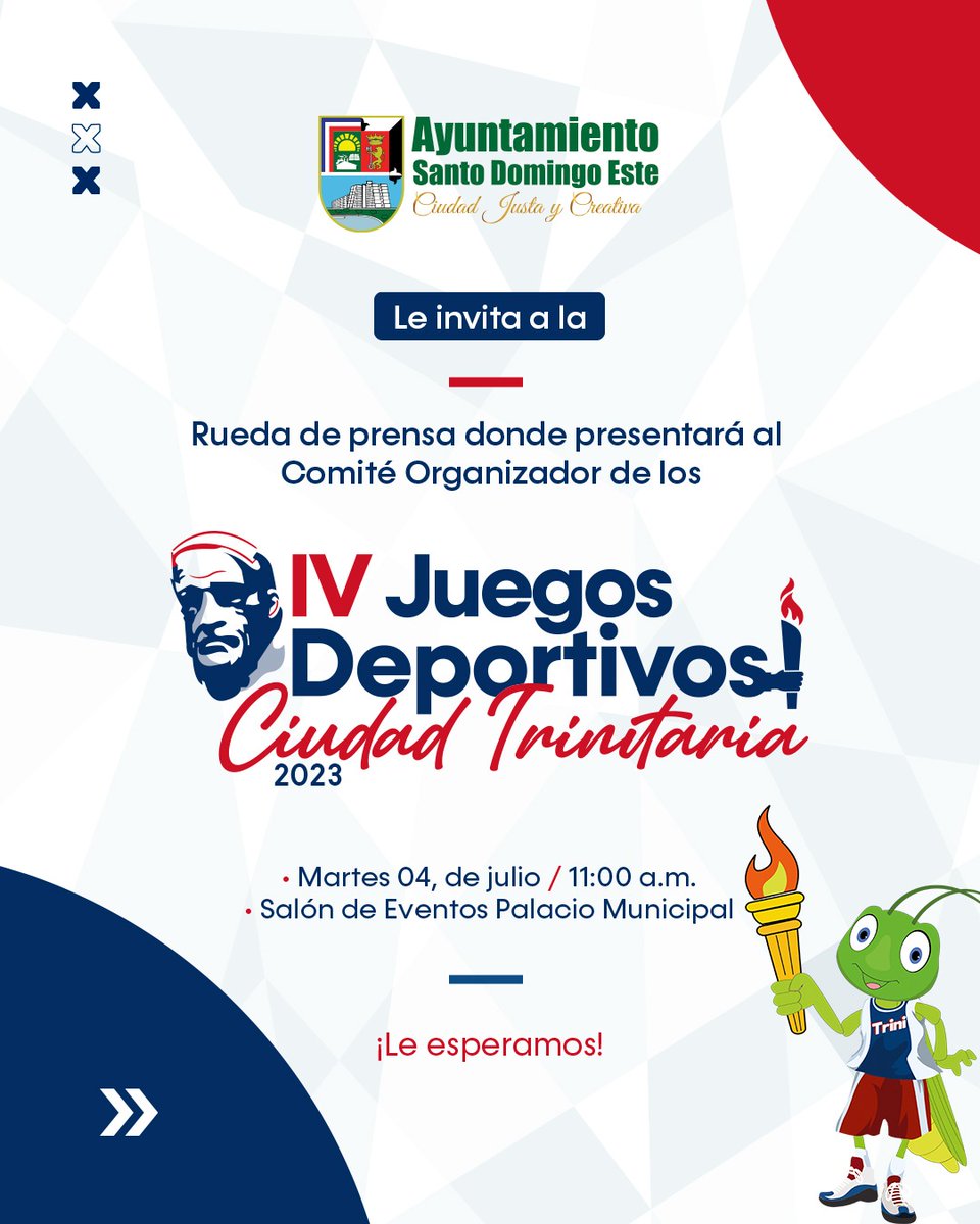 Nos vemos este martes (11:00 a.m.), en el salón de eventos del Ayuntamiento de Santo Domingo Este.