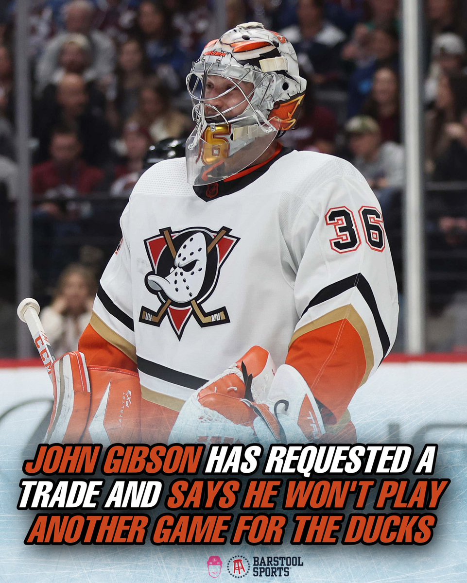 spittinchiclets's tweet photo. John Gibson wants out of Anaheim 😬 https://t.co/MUuJOqI9MO