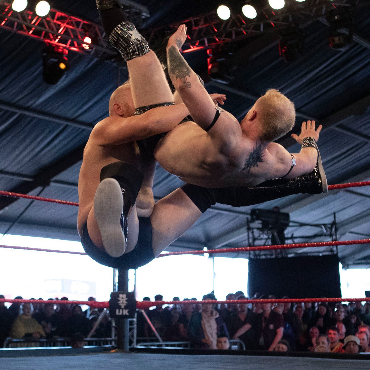 NXTUK_Legacy's tweet photo. July 3, 2019:
At Donington Park as part of Download Festival, #IMPERIUM member @axeman3016 made his #NXTUK in-ring debut and defeated #JackStarz with an earth shattering powerbomb.
๐ธ WWE
#DF2019 https://t.co/L02qWNIcr6