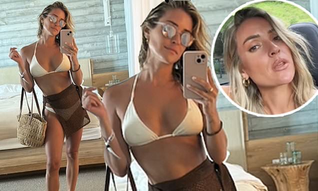 Kristin Cavallari flaunts bikini body in white two-piece and a mesh mini-skirt https://t.co/CY1JsInjn5 https://t.co/gbkc6fhheT