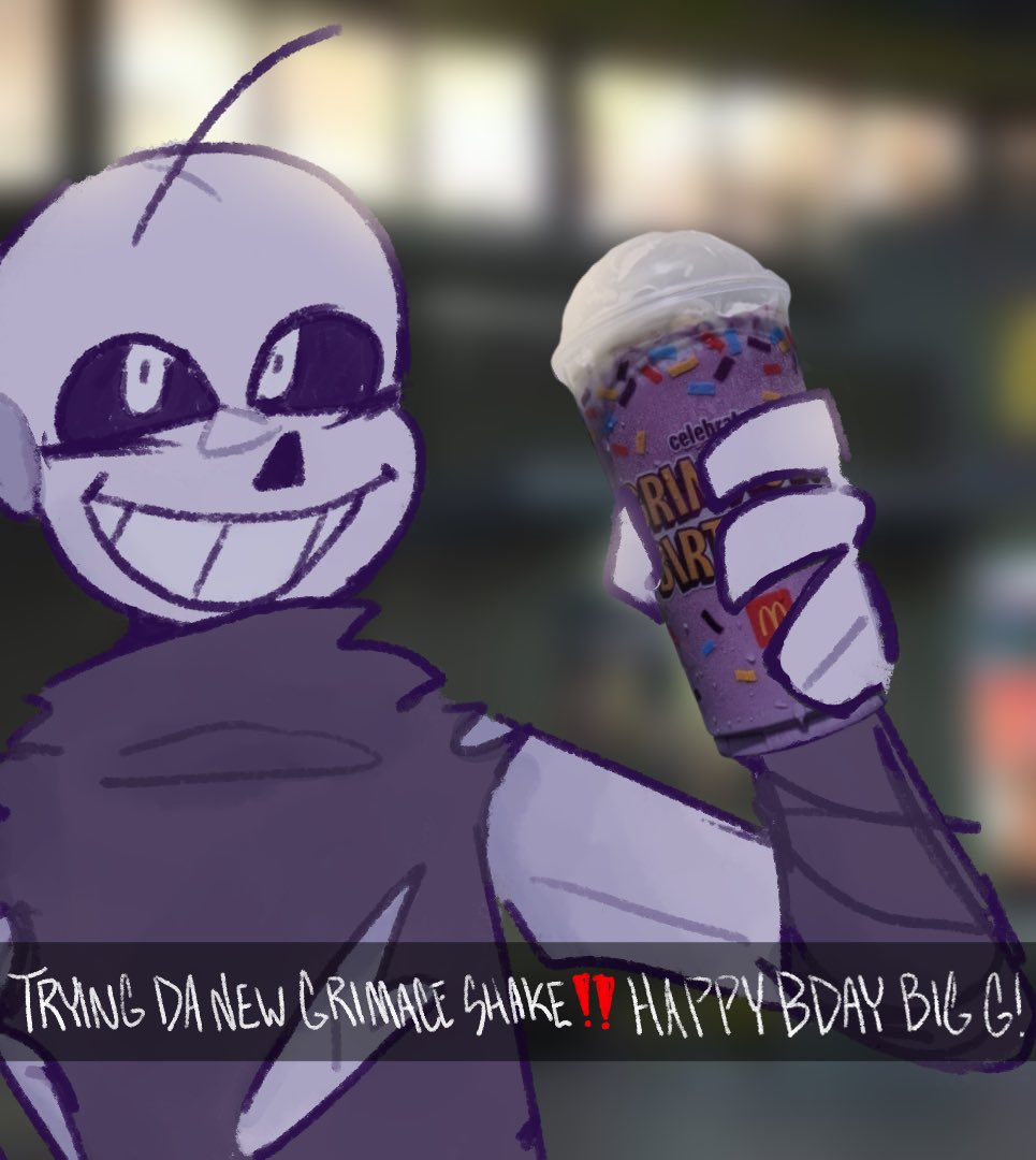 Cross tries the grimace shake 

#underverse