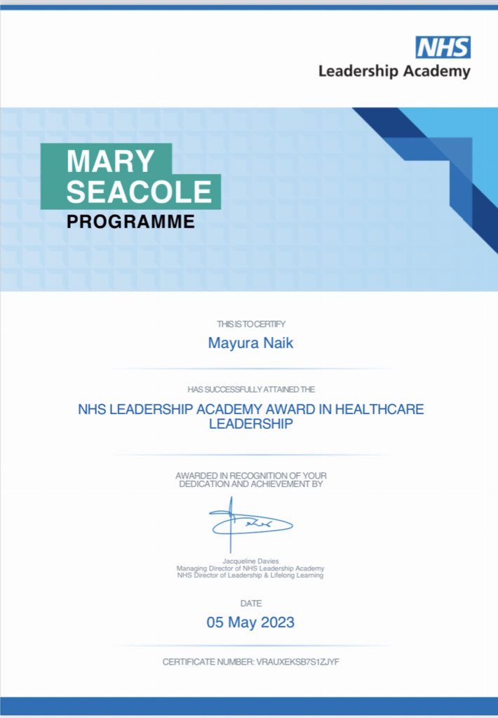 Mayur Naik (@bsnmayur) on Twitter photo This has been a transformative experience shaping me into an aspiring #HealthcareLeader
Indebted to the incredible mentors and colleagues who have supported me throughout. <a href="/NHS_SWLA/">NHS Leadership Academy South West</a> <a href="/SomersetFT/">Somerset NHS Foundation Trust</a>
<a href="/PhillipsJackee/">jacqueline phillips</a> <a href="/emmatdavey/">Emma Davey</a> <a href="/shellbarnham/">Shell</a> <a href="/sushmitha_souza/">Sushmitha D’Souza</a> This has been a transformative experience shaping me into an aspiring #HealthcareLeader
Indebted to the incredible mentors and colleagues who have supported me throughout. <a href="/NHS_SWLA/">NHS Leadership Academy South West</a> <a href="/SomersetFT/">Somerset NHS Foundation Trust</a>
<a href="/PhillipsJackee/">jacqueline phillips</a> <a href="/emmatdavey/">Emma Davey</a> <a href="/shellbarnham/">Shell</a> <a href="/sushmitha_souza/">Sushmitha D’Souza</a>