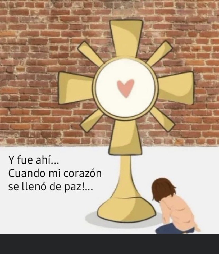 Parece que Jesús cada día tiene menos amigo, al menos tú, no lo dejes solo. Anda a visitarlo y dile que le quieres.