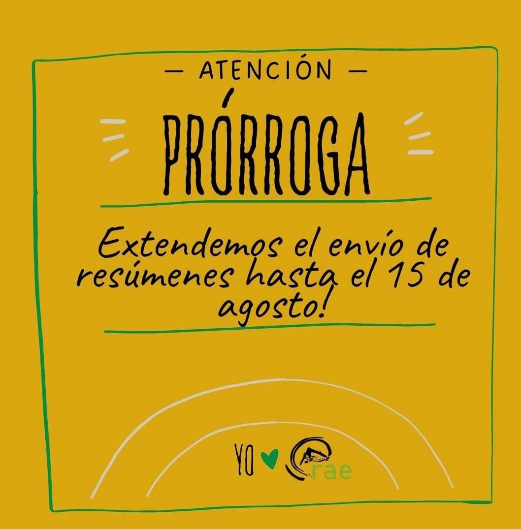 Atención!!! Hay tiempo hasta el 15/8 para enviar tu resumen para la <a href="/rae2023brc/">rae2023brc</a> !!! Que nadie se quede arafueeee