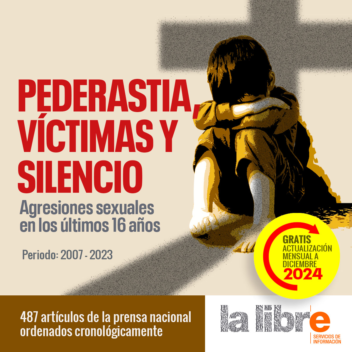 ¡Nuevo plus con la compra de tu dossier‼️📣
Actualizamos los datos con nuevas noticias y artículos cada mes y de forma gratuita.
Solicita tu base de datos hemerográfica al mail ✉️ hemerotecabibliotecalalibre@gmail.com o al WhatsApp 📲 60744099. ( wa.link/37c87z )