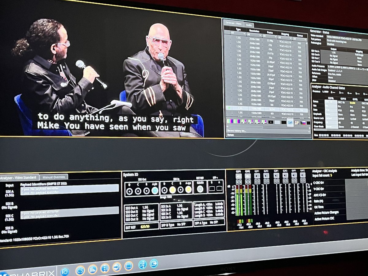 linksbroadcast's tweet image. Uplink to cinemas for Ziggy 50 integrating live Real time chat engine subtitles delivered over IP in to The SNG and multiplexed with ASI in to the broadcast in S700SNG - a new first &amp;amp; with some tweaks it will be an ongoing real live subtitle alternative workflow