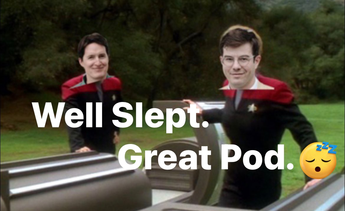 BreeElizabeth's tweet photo. The #GreatestGen pod. Watch it. Sleep better.

@GreatestTrek @CutForTime @BenjaminAhr 🖖🏻 https://t.co/gWpqbswVeh