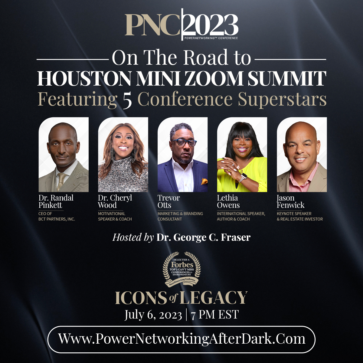 randalpinkett's tweet photo. Please join me for the FREE PowerNetworking™ Mini Zoom Summit on Thursday 7/6 at 7 PM ET. You can learn more and register here: https://t.co/gOecSOK2i8
It event is a pre-cursor to the #PowerNetworkingConference in Houston, TX on August 2-5, 2023.
#PowerNetworkingSummit https://t.co/4unpnioEGA
