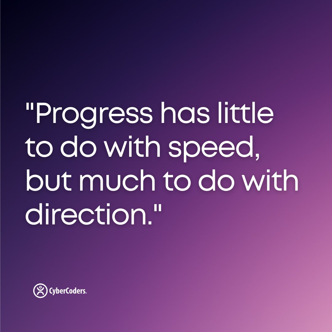 CyberCoders's tweet image. Focus on the right direction and success will follow - no matter how long it takes.

#mondaymotivation #motivationmonday #cybercoders #quote