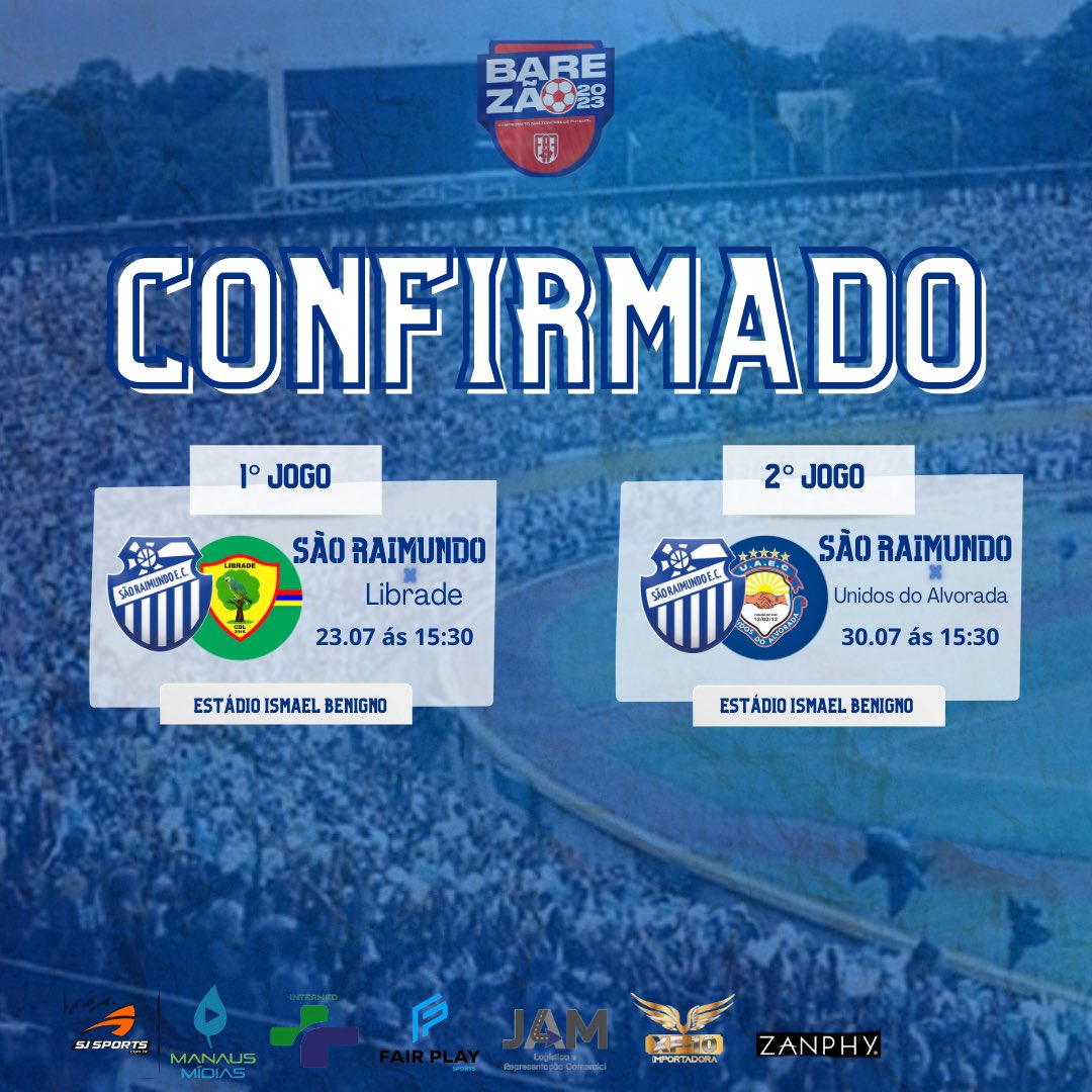 ✨ Oficial
Nossos primeiros compromissos foram confirmados. Fique ligado, Domingo, dia 23/07 e 30/07 no estádio Ismael Benigno. Convoco você torcedor para incentivar nossos jogadores rumo ao acesso.#Avantetufão ⚪️🔵🌪️