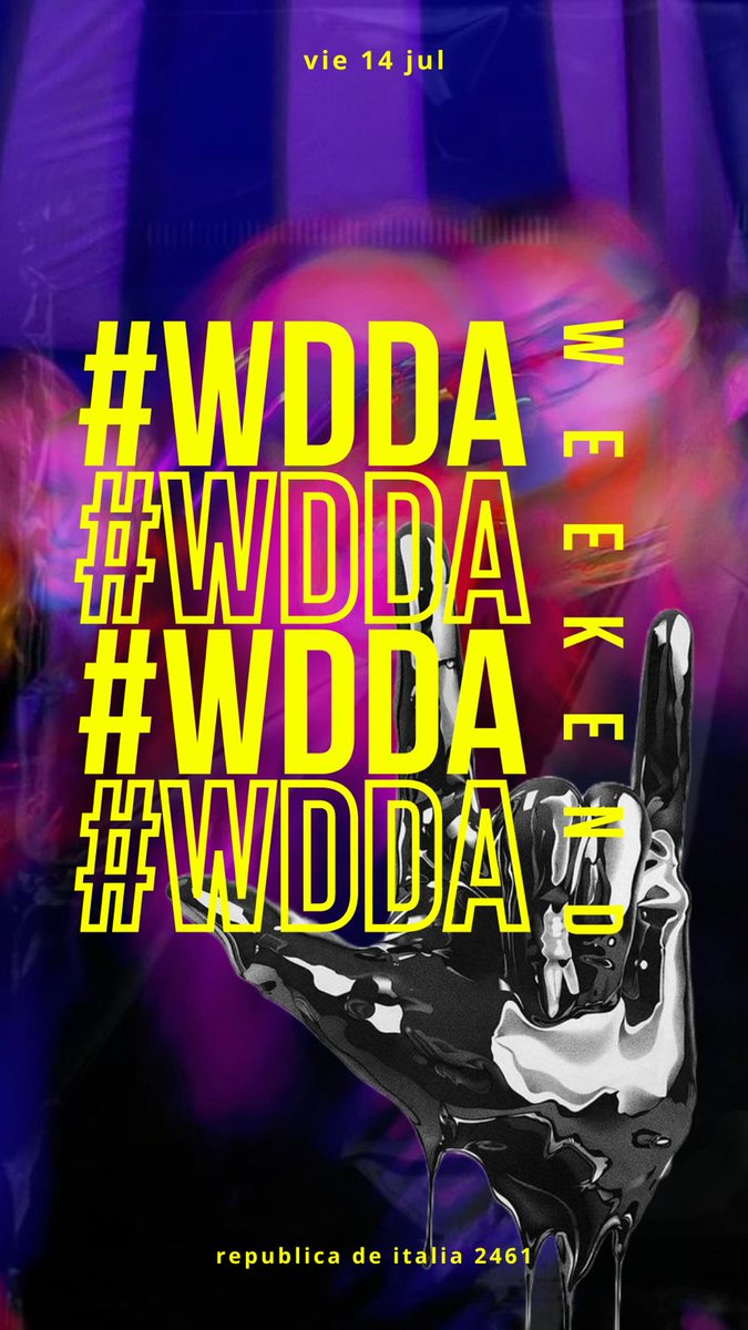 Weekend23_'s tweet photo. coming soon #WDDA 🔜🪩🤘🏼 https://t.co/MxgiQLq8YI