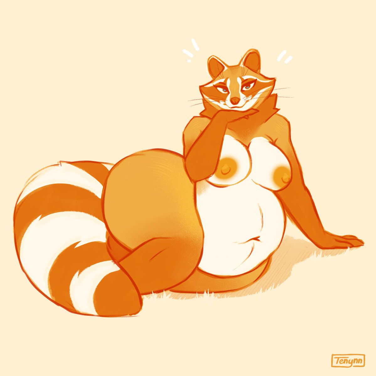 Heatynn's tweet photo. One more BBW raccoon to occupy a slot in your daily limit https://t.co/bywPS00vee