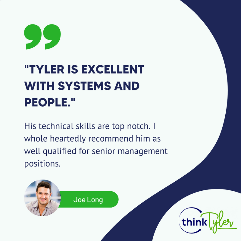 think_tyler's tweet photo. 😄 Thank you so much for your kind review, Joe!

It was a pleasure working with you and seeing the results we achieved together. 🙌   

#ThinkTyler #BusinessCoach #BusinessCoaching #Entrepreneur #BusinessOwner #ThinkTylerTestimonials #ThinkTylerFeedback #HappyClients https://t.co/wEGlZM5Jmj