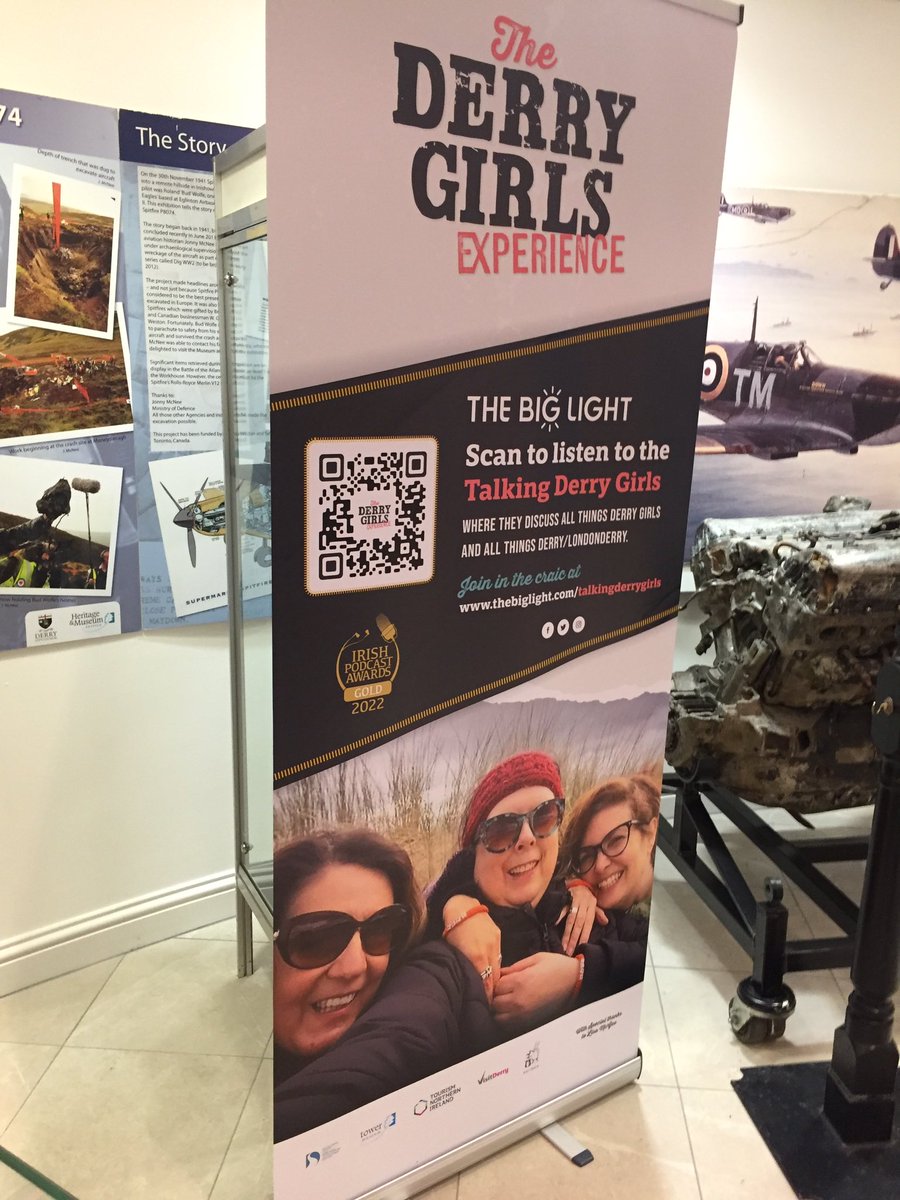 TBLderrygirls's tweet photo. We had a great night at #TowerMuseum for opening night of #DerryGirlsExperience lots & lots for the podcast ๐ https://t.co/boNz6RIq5p we need a wee lie down first! https://t.co/uCSphZrqOA