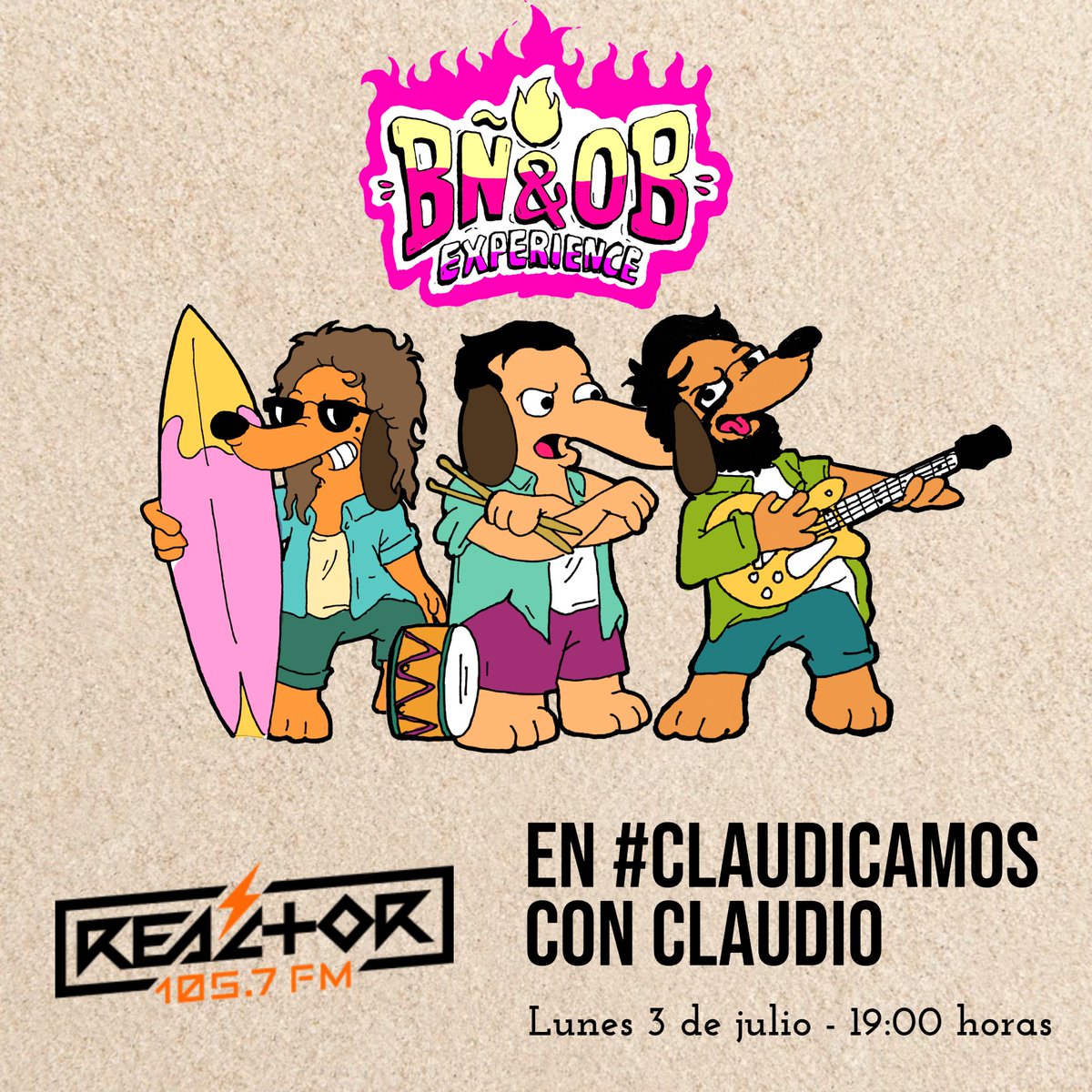 #LiberaLaReacción que tiene invitados en cabina para comenzar con todo la segunda mitad del año en #Claudicamos 

No se pierdan la entrevista que <a href="/claudifonos/">Claudífonos</a> tendrá con <a href="/Bienneros/">Bienñeros</a> previo a su próximas presentaciones 🐶🎶