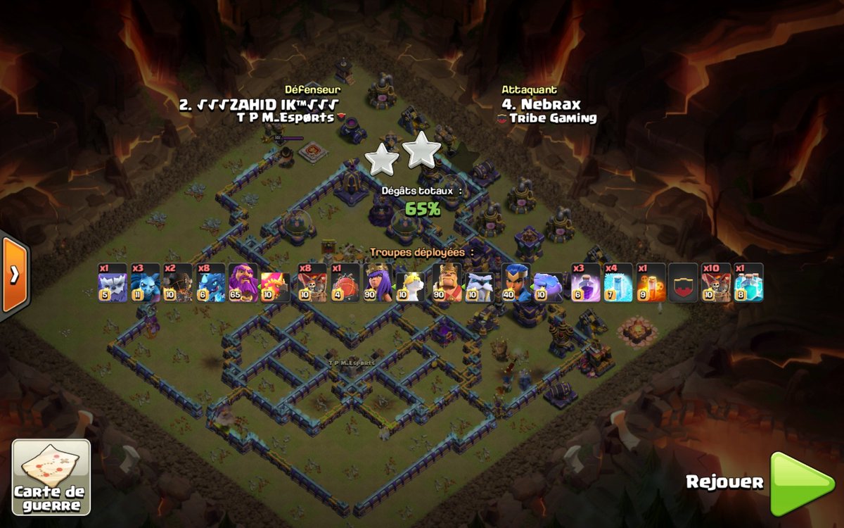 I share this build which has a good def this week .
CC : MIXTE 
link.clashofclans.com/fr?action=Open…