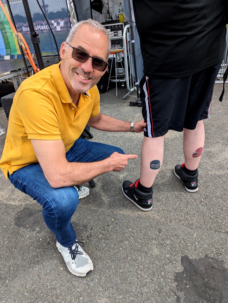 TOGTanner's tweet photo. Biggest claim to fame is #BTCC Legend #AlainMenu once stopped me & asked to take a photo of my #F1 tattoo's then i chatted with his lovely wife😬Strange, but true! https://t.co/7mduXaGjPK