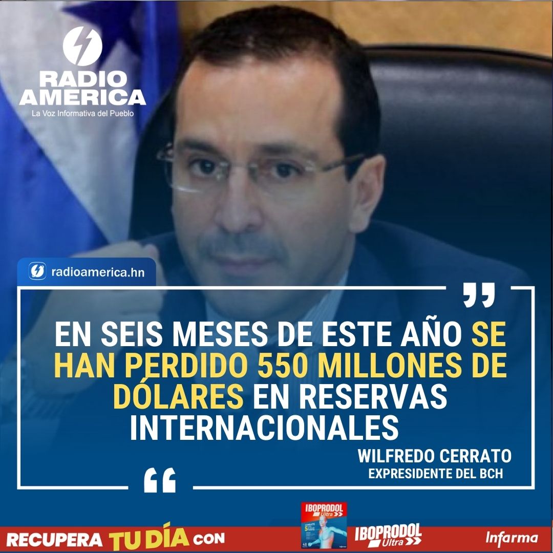 radioamericahn's tweet photo. #AméricaNoticias #Honduras #RadioAmérica.
El préstamo al Gobierno e incertidumbre en el manejo económico, son factores que inciden para la caída de las Reservas Internacionales, consideró este lunes el expresidente del Banco Central de Honduras (BCH), Wilfredo Cerrato. https://t.co/kMcsIov8pr