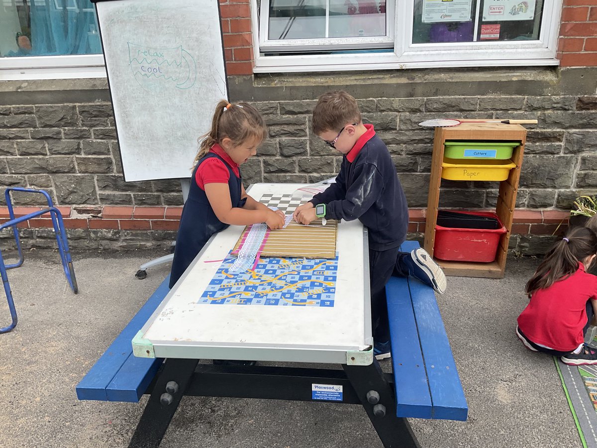 We’re enjoying weaving repeated patterns.