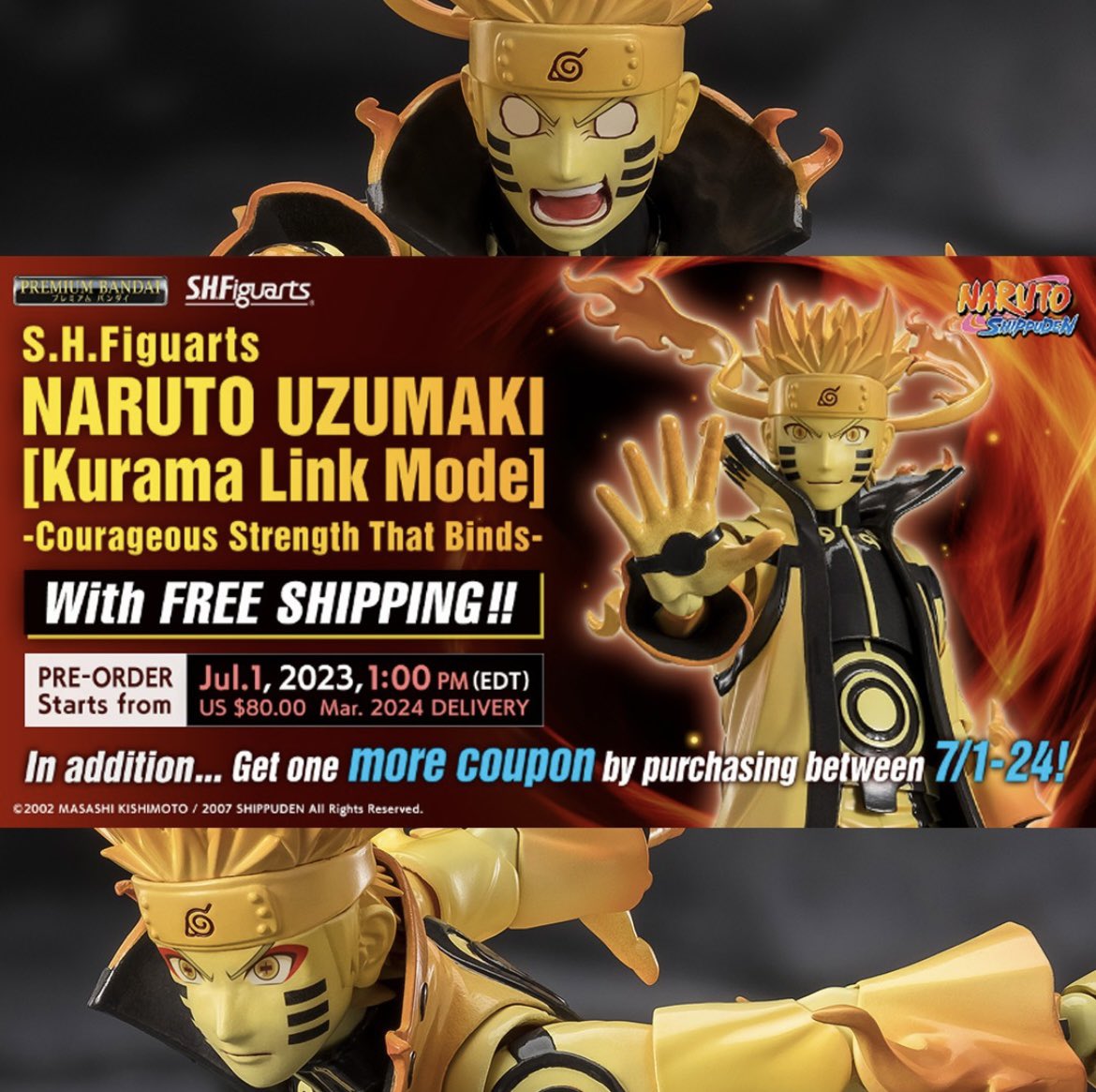 Figurine Naruto Uzumaki Courageous Strength That Binds S.H.Figuarts