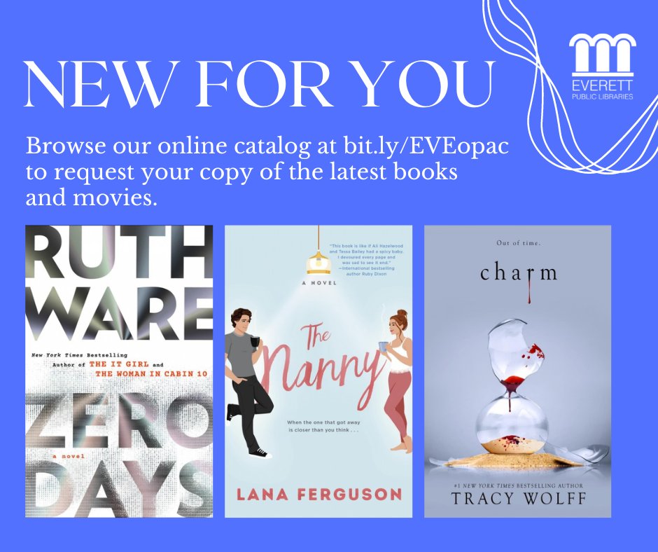 Summer reading awaits! Check out these new books, perfect for beach days and lazy afternoons. Place a hold today at bit.ly/EVEopac @RuthWareWriter @TracyWolff