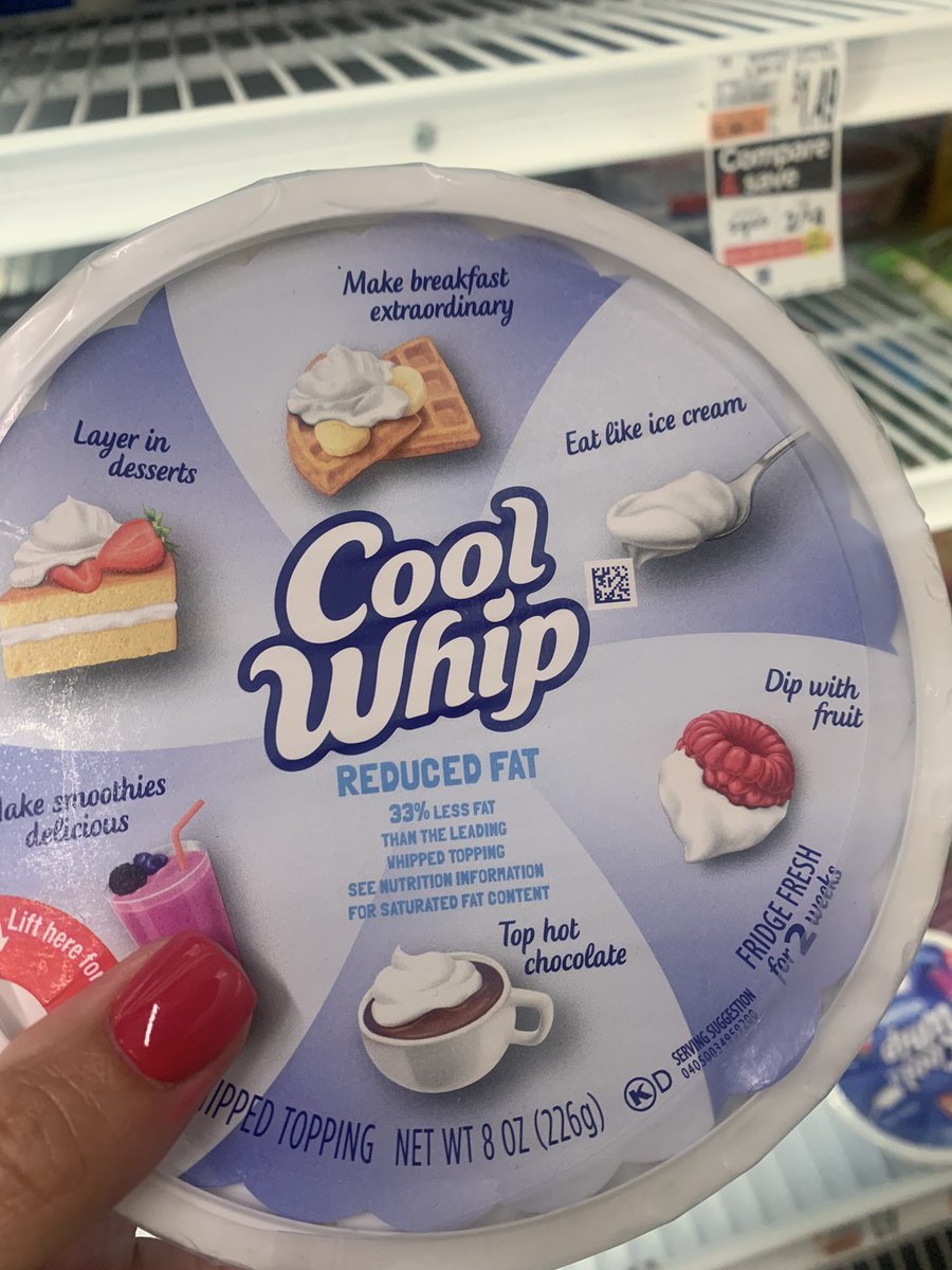 Real Question. What are y’all putting your reduced fat cool whip ON????