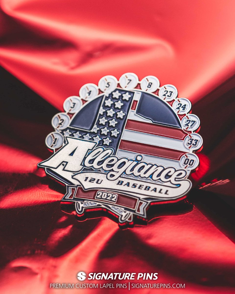 Show off your team’s spirit in style and show up to the big game in full support.
#ChooseSignature

Get started on a free pin quote here:
signaturepins.com/start-a-tradin…
.
.
.
#SignaturePins #Signature #cooperstown #baseballtradingpins #homerun #mlb #worldseries #baseballseason