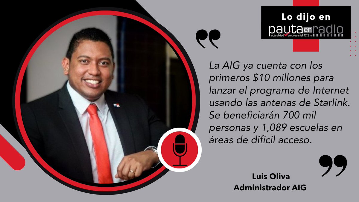 #LodijoenPauta Luis Oliva, Administrador de la AIG mencionó que este proyecto, que llevará Internet a lugares de difícil acceso, costará un total de $30 millones.  Cada antena tendrá una cobertura de 2 kilómetros beneficiando a todas las personas de la comunidad.