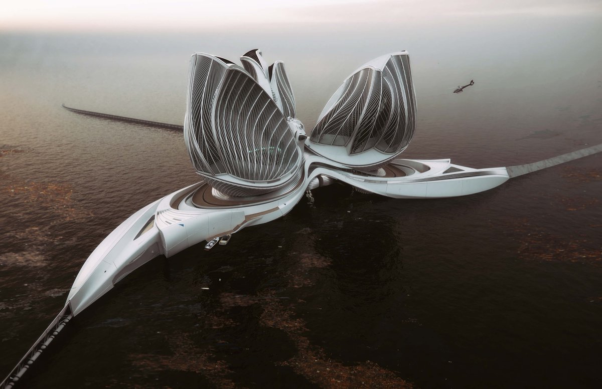 Van Herpen’s vision board began with the philosophies of French architect and oceanographer Jacques Rougerie 🌊