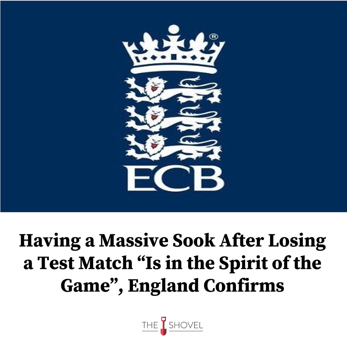 "Throwing your toys out of the pram, calling the other team cheats and throwing a 3-day tantrum when you lose a close one is exactly the type of thing we mean when we talk about the spirit of the gentlemen's game". 

FULL STORY: tinyurl.com/ycjkczmj