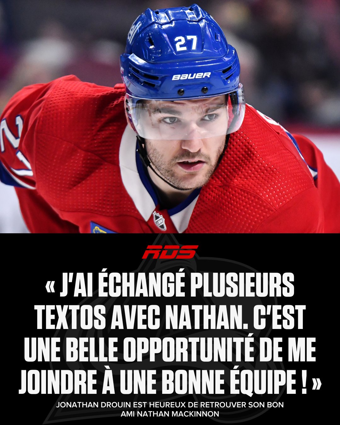 RDS on Twitter "Jonathan Drouin est heureux d’obtenir un nouveau