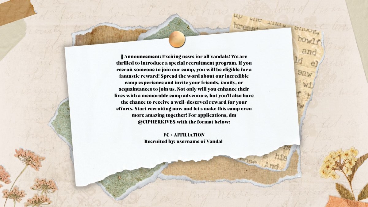 CAMPVANDELEUR's tweet photo. 📣 ANNOUNCEMENT! https://t.co/Wh7VmzmjG8