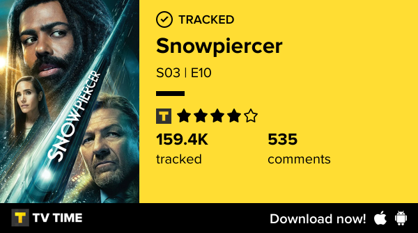 RAMxcii's tweet image. I've just watched episode S03 | E10 of Snowpiercer! tvtime.com/r/2SqI9 #tvtime