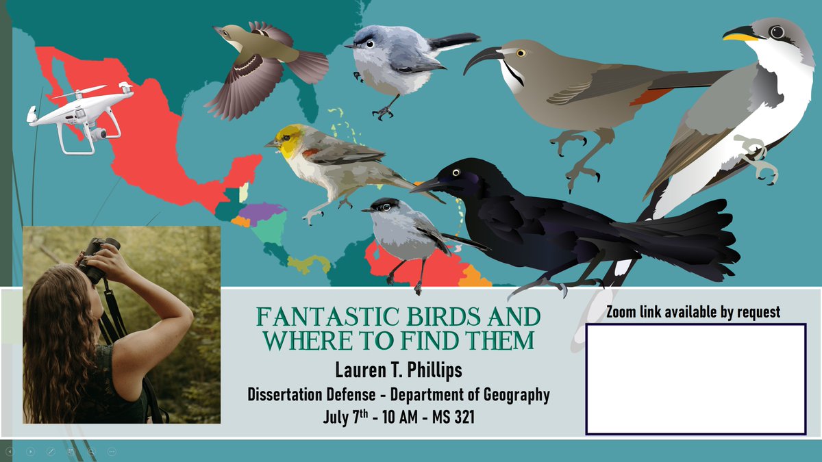 Albright LabConsBiog (@albrightlcb) on Twitter photo Really looking forward to @LPhillips_et_al's <a href="/UnrGeography/">UNR Geography</a> PhD Defense!
#Biogeography #BirdTwitter #LandscapeEcology Really looking forward to @LPhillips_et_al's <a href="/UnrGeography/">UNR Geography</a> PhD Defense!
#Biogeography #BirdTwitter #LandscapeEcology