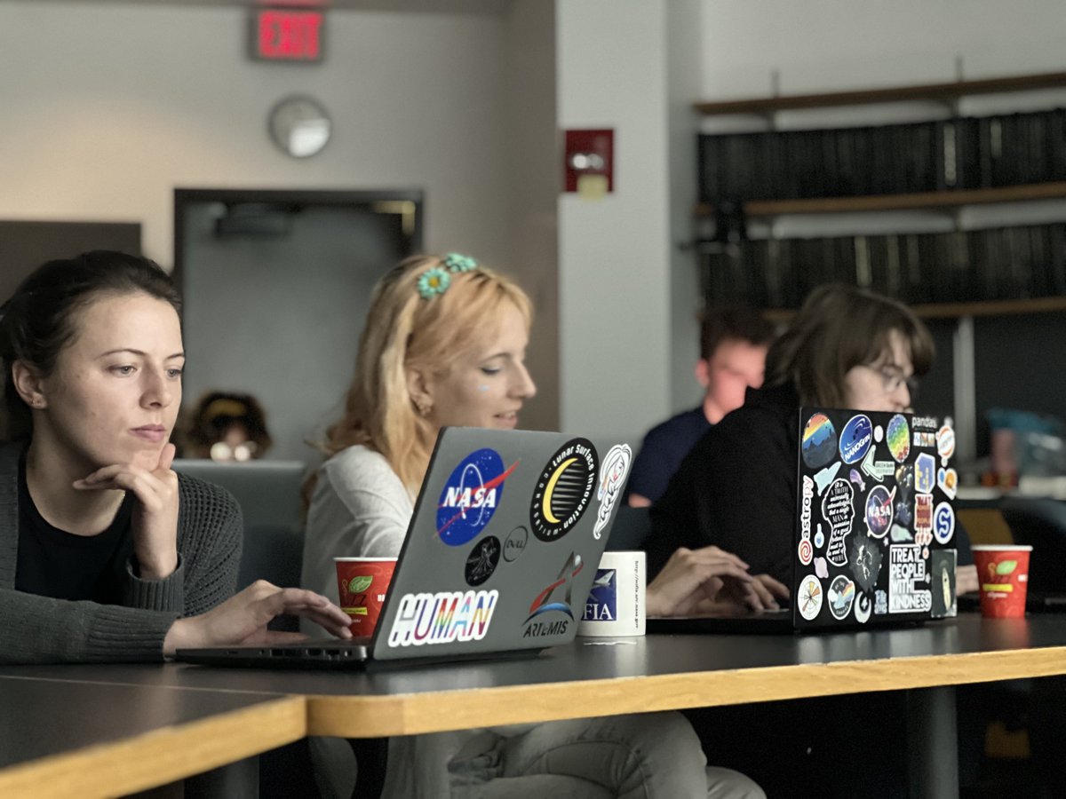 Happy 1 month of redshift wrangling! To celebrate an amazing month of looking at galaxy spectra, we hosted a launch party for our friends and peers here at <a href="/RITtigers/">RIT</a> <a href="/AstrophysicsRIT/">RIT Astrophysical Sciences and Technology</a>! Our researcher <a href="/scoffin_at_you/">Sadie Coffin</a> introduced the project and we hosted a workshop to answer qs.