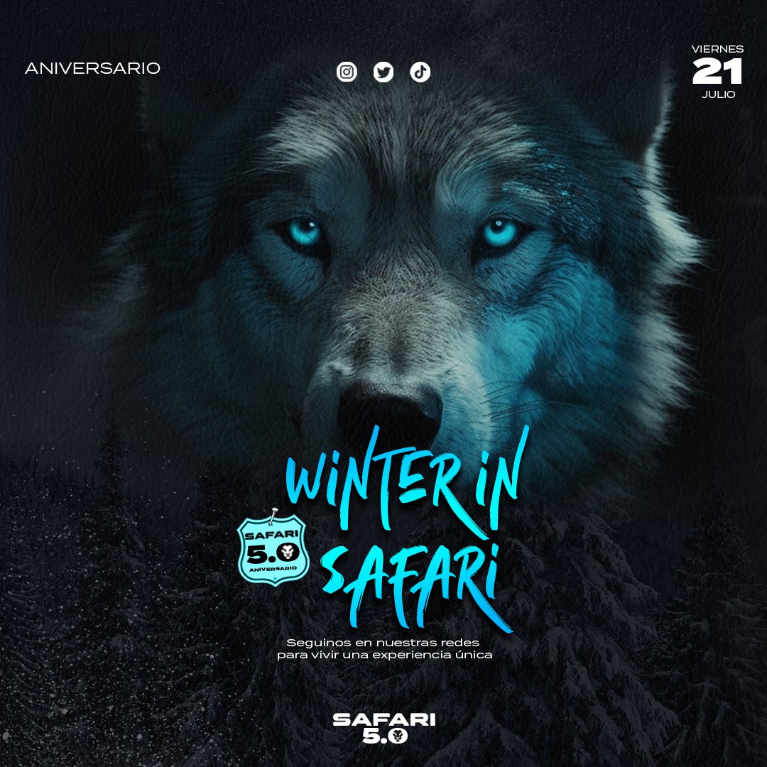 SafariFrias's tweet photo. Volvemos 🤩 En #ModoInvierno❄️
Ya podes enviarle esta publicación a todos tus amigos que tenes al lado 😏, porque vuelve SAFARI y vos no te lo podes perder🔥
+ Salvajes que nunca!!!!
#StayWild🐺❄️ #Safari5.0❤️🔥 https://t.co/sAANi0v4cy